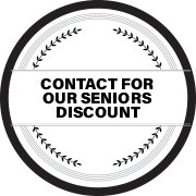 Contact for Seniors Discount badge
